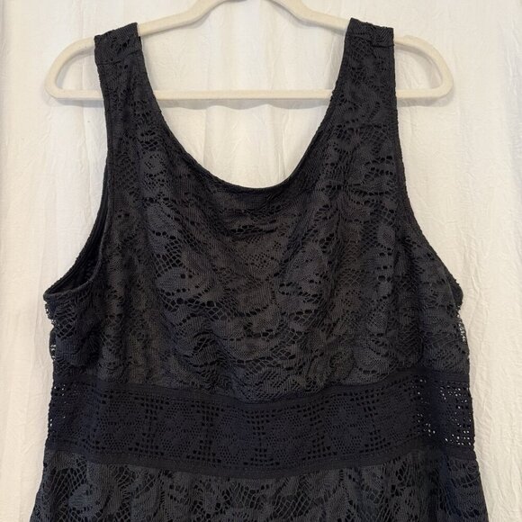 AMERICAN RAG Plus Size Black Lace Fit & Flare Dress, NWT Size 3X - Picture 8 of 13